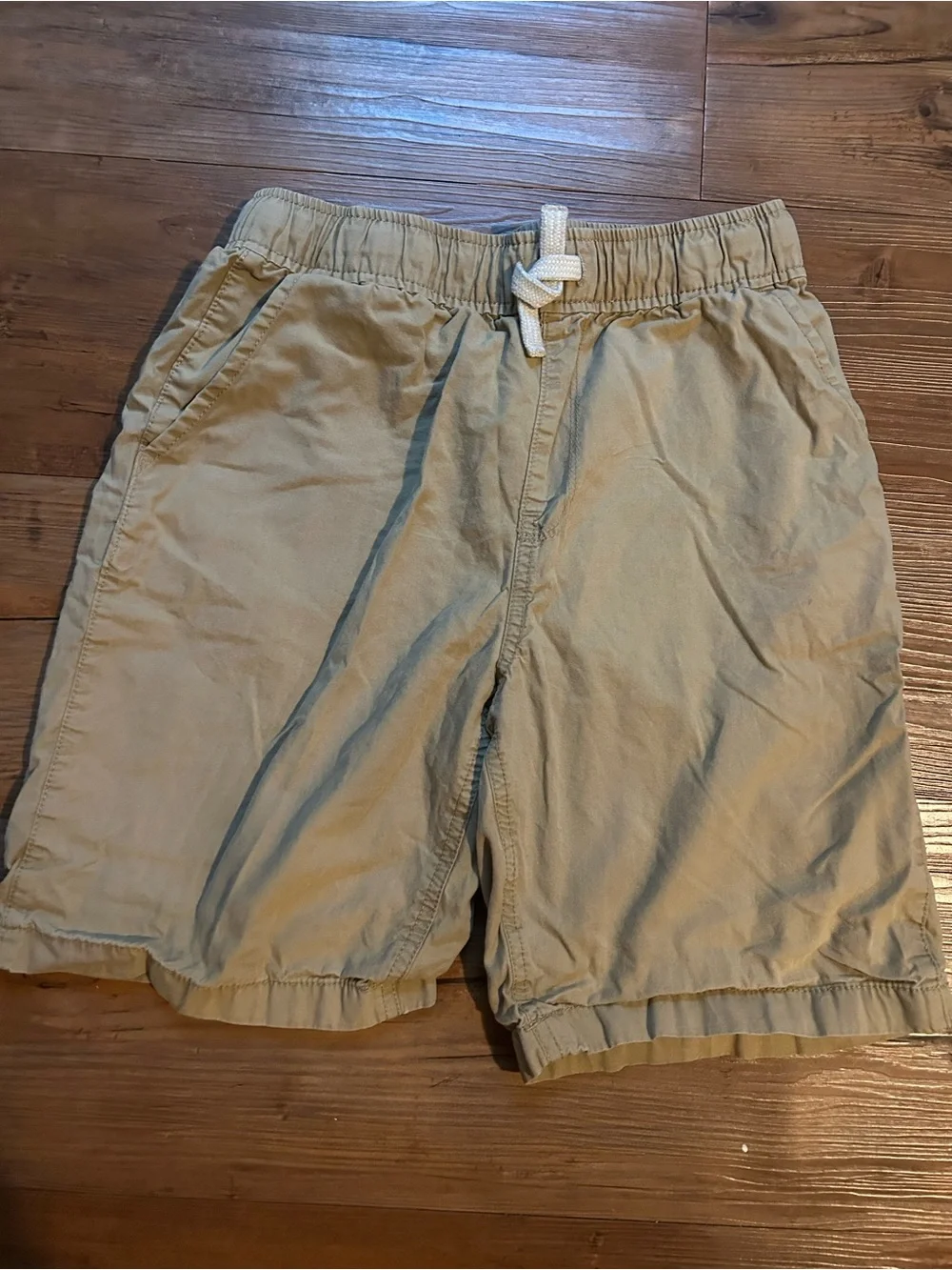 The Children's Place Tan Drawstring Cargo Shorts - Set of 3